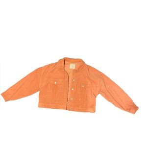 Crop pink jean jacket